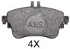 Гальмівні колодки перед. MB B-Class (W246)/A-Class (W176)/CLA (C117) 1.5-1.8 11-18 (LUCAS/TRW) A.B.S. 37912 (фото 1)