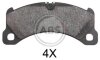 Гальмівні колодки перед. Cayenne (958)/Panamera (971)/Macan (95B) 2.0-4.8 10-23 (BREMBO) A.B.S. 37918 (фото 1)