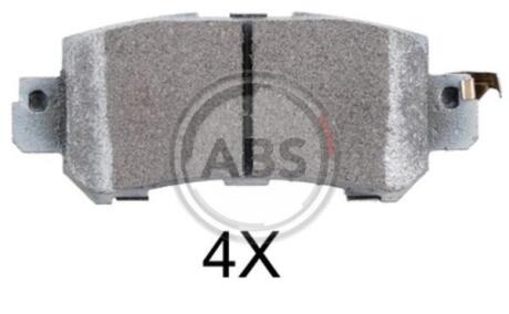 Комплект гальмівних накладок, дискове гальмо A.B.S. 37931
