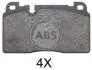 Колодка гальм. диск. передн. (вир-во ABS) A.B.S. 37959 (фото 1)