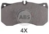 Гальмівні колодки пер. Audi A6/A7/A8 09-18 (BREMBO) (189,7x101,5x17,5) A.B.S. 37962 (фото 1)