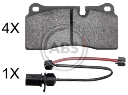 Гальмівні колодки зад. AUDI Q7 (4LB)/R8 06- (BREMBO) A.B.S. 37986