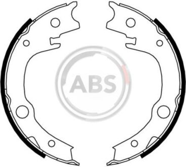 Колодка гальм. барабан. (ABS) A.B.S. 9182
