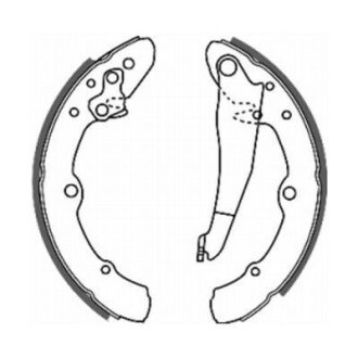 Гальмівна колодка AUDI 100 C3, 100 C4, 50, 80 B3, 90 B3 VW CADDY, CADDY I, CADDY II, CADDY III, GOLF II, JETTA II, PARATI III, PASSAT B1, PASSAT B2, POLO III CLASSIC, POLO IV 0.8-2.5D 01.76- ABE C0W014ABE