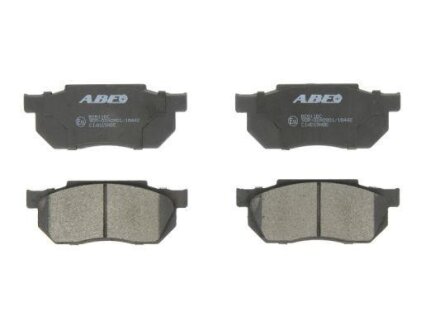 Комплект гальмівних колодок передн, HONDA ACCORD IV, ACCORD VI, ACCORD VII, CITY IV, CIVIC IV, CIVIC V, CR-V I, CR-V II, CRX I, CRX II, INTEGRA, JAZZ, JAZZ II, PRELUDE II, S2000 1.2-2.4 10.83- ABE C14019ABE