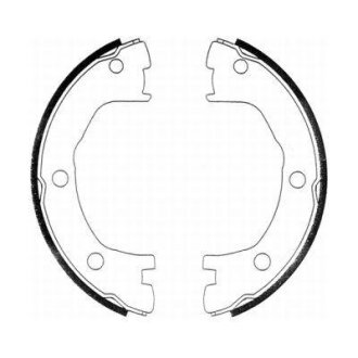 Гальмівна колодка IVECO DAILY I, DAILY II, DAILY III, DAILY IV, DAILY V, DAILY VI RVI MASCOTT NISSAN CABSTAR 2.3D-3.0D 01.78- ABE CRE000ABE