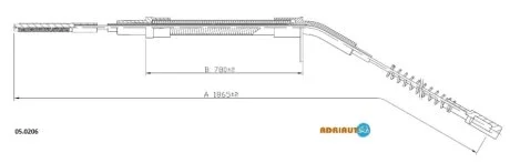 Трос зупиночних гальм ADRIAUTO 05.0206