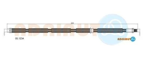 BMW шланг гальмів.передн.E70 X5,F15 X5,E71 X6,F16 X6 07- ADRIAUTO 05.1234
