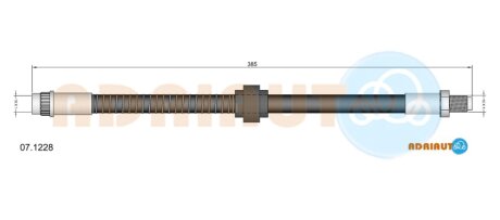 Фото citroen гальмівний шланг передн. xantia -98 ADRIAUTO 07.1228 CITROEN Гальмівний шланг передн. Xantia -98 ADRIAUTO 07.1228