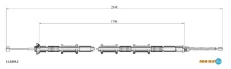 Тросик стояночного тормоза Adriauto ADRIAUTO 11.0239.2