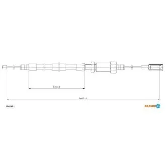 Трос ручного гальма ADRIAUTO 11.0280.1