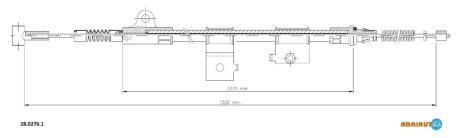 Тросовий привод, стоянкове гальмо ADRIAUTO 28.0276.1