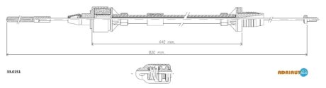 Трос зчеплення ADRIAUTO 33.0151