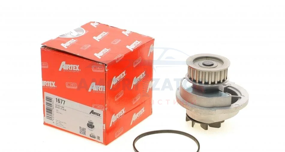 Водяний насос Astra G/Combo 1.6i 98- AIRTEX 1677 (фото 1)