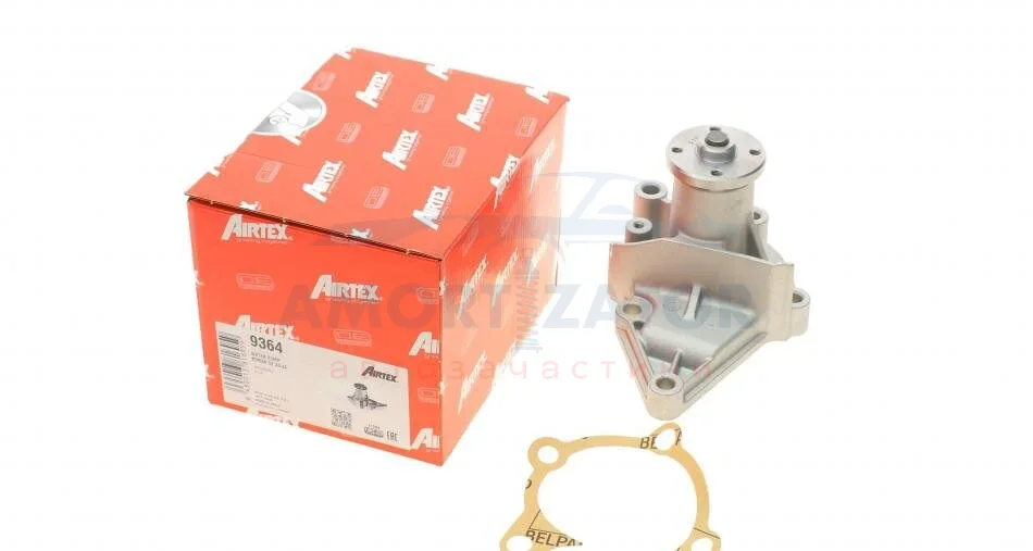 Водяний насос Kia CERATO/RIO 04-/Hyundai ACCENT 1.4/1.6 95-10 AIRTEX 9364 (фото 1)