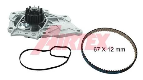 WPK-208001 Насос охолоджуючої рідини + комплект зубчатого ременя AIRTEX WPK208001