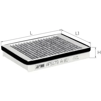 ALPHA HYUNDAI фільтр салону (вугілля) Getz 02- ALPHA FILTER AF5173A