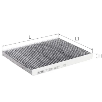 Фільтр салону ALPHA FILTER AF5181A