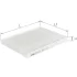 ALPHA ALFA ROMEO фільтр салону GIULIA 15-, Stelvio 16-, MASERATI Quattroporte 94-, Grecale 22- ALPHA FILTER AF5319 (фото 1)