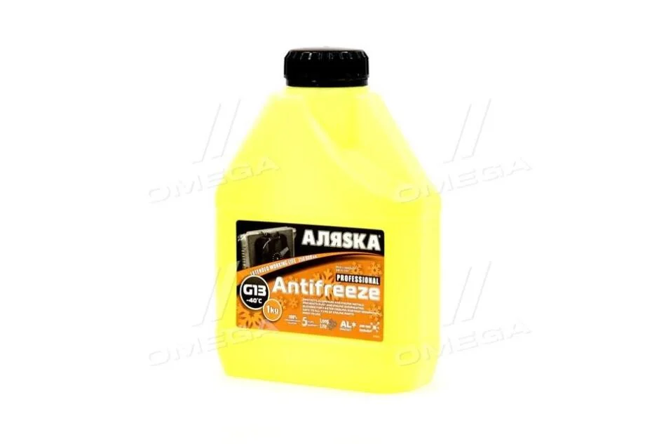 Антифриз Аляска ANTIFREEZE-40 жовтий (Каністра 1л) АЛЯSКА 5369 (фото 1)