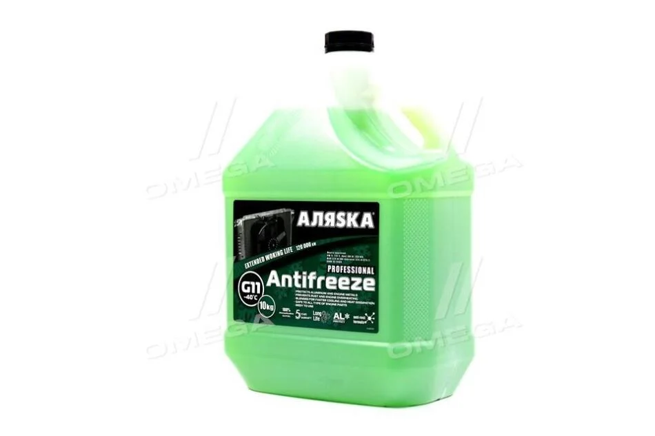 Антифриз Аляска ANTIFREEZE-40 зелений (Каністра 10л) АЛЯSКА 5523 (фото 1)