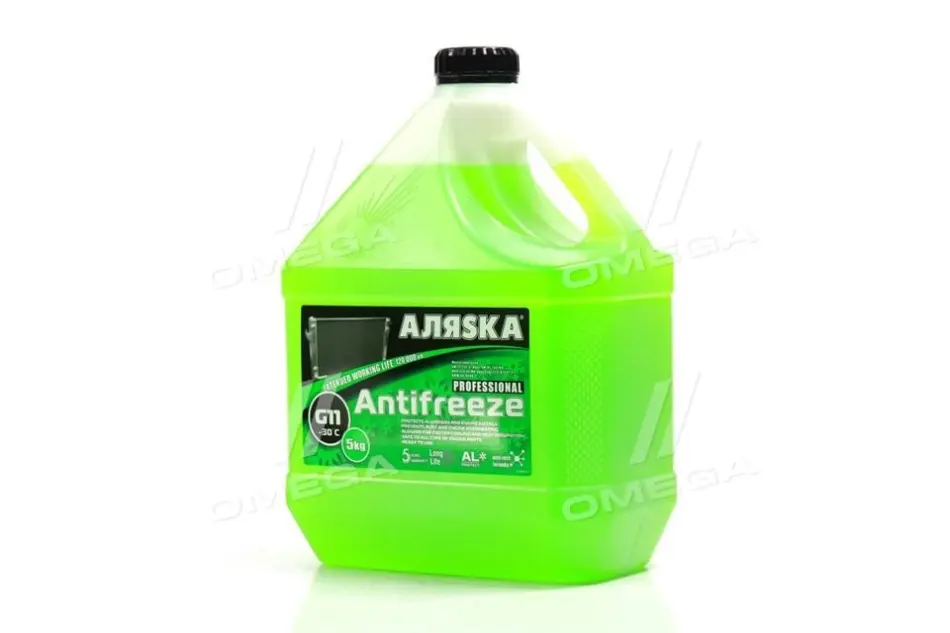 Антифриз Аляска ANTIFREEZE-30 зелений (Каністра 5л) АЛЯSКА 9008 (фото 1)