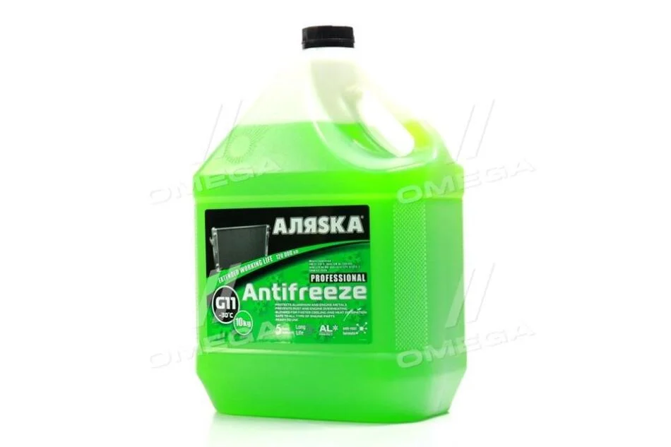 Антифриз Аляска ANTIFREEZE-30 зелений (Каністра 10л) АЛЯSКА 9009 (фото 1)