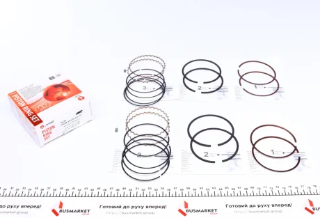 Поршневі кільця PR-DAE-49-3538-025-SET AMP PRDAE493538025SET