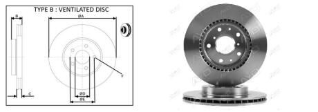 Диск гальмівний FIAT SEDICI SUZUKI SX4 1.5-2.0D 06.06- APlus 61423AP