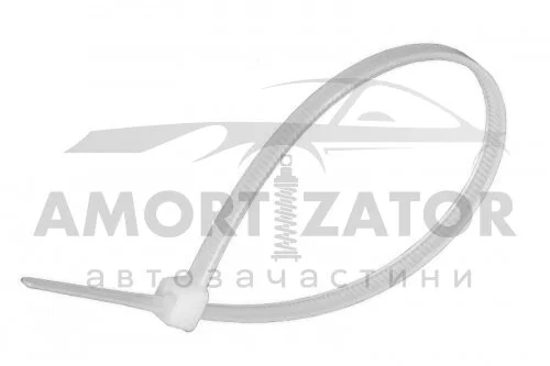 Стяжка кабельна 4х370 бІла APRO CTW4370 (фото 1)