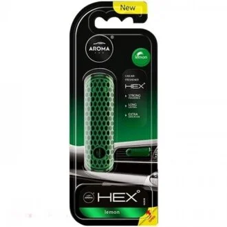 Ароматизатор на дефлектор Aroma Car HEX 10g - LEMON (11шт) AROMA 83579