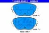 Комплект гальмівних колодок передн, TOYOTA RAV 4 II 1.8-2.4 05.00-11.05 ATE 13046058482 (фото 1)