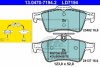 Керамічні гальмівні колодки задн, CHEVROLET VECTRA FORD FOCUS IV, KUGA III, TOURNEO CONNECT, TRANSIT CONNECT NISSAN PRIMERA OPEL SIGNUM, VECTRA C, VECTRA C GTS SAAB 9-3 1.5-3.2 02.98- ATE 13047071942 (фото 1)