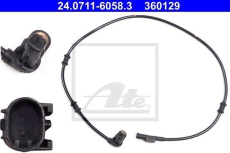Датчик ABS передн лів MERCEDES M (W163) 2.7D-5.0 02.98-06.05 ATE 24071160583