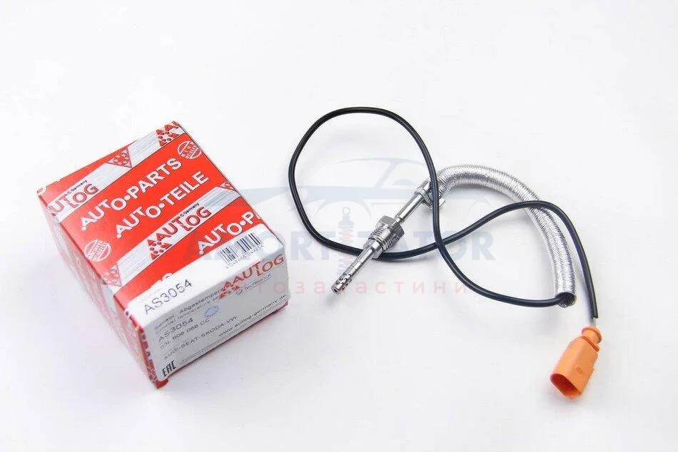 Датчик температури вихлопних газів (після DPF) AUDI A3, TT SEAT ALTEA, ALTEA XL, LEON, TOLEDO III SKODA OCTAVIA II, SUPERB II, YETI VW BEETLE, EOS, GOLF PLUS V, GOLF V 1.6D/1.9D/2.0D 05.03-07.18 AUTLOG AS3054 (фото 1)