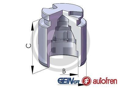 Поршень задн. супорта Mazda 323, 626, Premacy (Akebono 35x40) AUTOFREN D025119