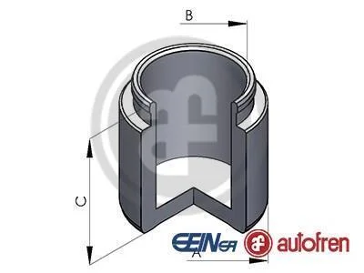Поршень гальмівного супорта Yundai H100 Kia Besta, Carnival, Pregio, Sorento I 2.4-3.5 08.95- AUTOFREN D0 25359 (фото 1)