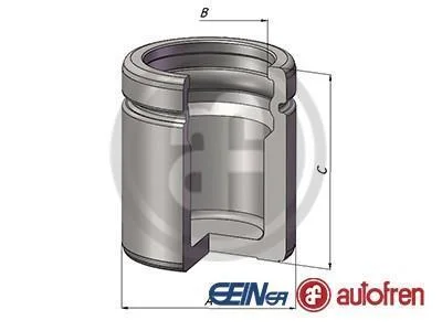 Поршень супорта зад. BMW 1 (E81, E82, E87, E88) 06-/W204 07- (40x51mm)(ATE) AUTOFREN D0 25600