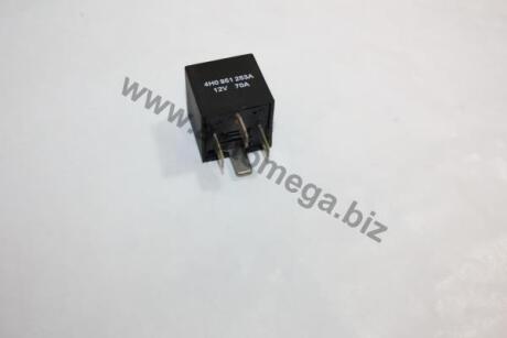 Реле багатофункціональне 12V 70A 4pin AUTOMEGA 150025710