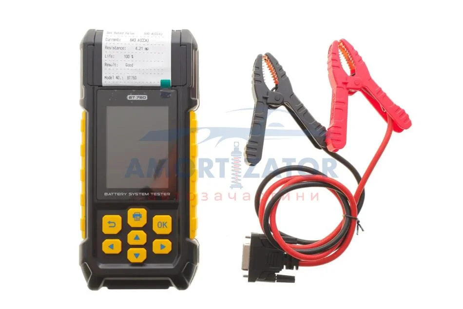 Тестер акумуляторів цифровий 12-24V з принтером AUTOOL BT760 (фото 1)