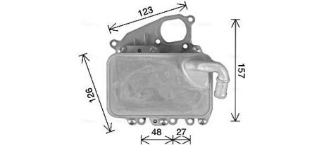AVA Олійний радіатор Audi A4/5/6/7/8, Q5/7, Touareg 10- AVA COOLING AI3405H