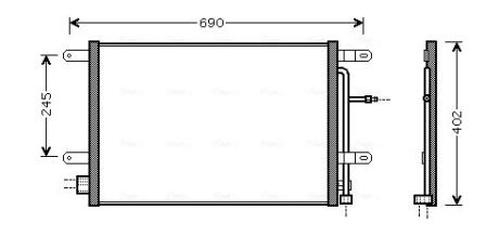 Радіатор кодиціонера AVA COOLING AI5238