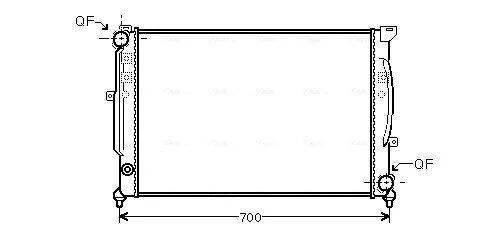 Радіатор, Система охолодження двигуна CLEVER FIT AVA COOLING AIA2124 (фото 1)