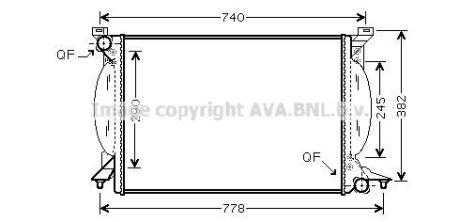 Радіатор охолодження AVA COOLING AIA2206