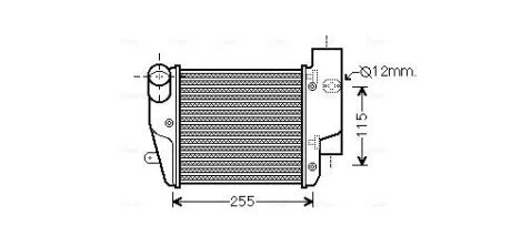 Интеркулер Audi A6 2.7D/3.0D 04-11(AVA) AVA COOLING AIA4302