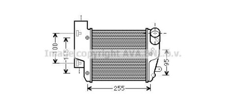 Інтеркулер AUDI A6 C6 (2004) A6 2.7 TDI (Ava) AVA COOLING AIA4304