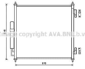AVA LAND ROVER Радіатор кондиціонера (конденсатор) RANGE ROVER IV 3.0-5.0 12-, RANGE ROVER SPORT II 3.0-5.0 13- AVA COOLING AUA5218D