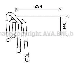 AVA LAND ROVER Радіатор опалення Discovery III, Range Rover Sport 04- AVA COOLING AUA6226