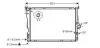 AVA BMW Радіатор охолодження двиг. X3 E83 2.5/3.0 03-10 AVA COOLING BW2343 (фото 1)