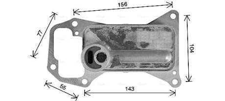 Охолоджувач оливи, моторна олива AVA COOLING BW3592